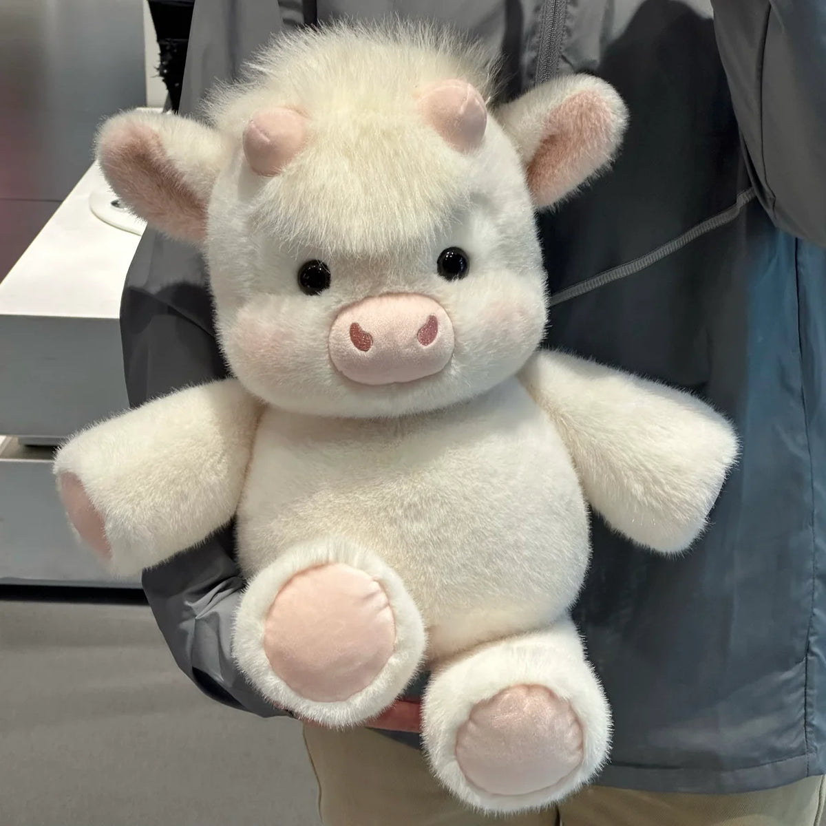 Running Scottish Highland Cow Stuffed Animal