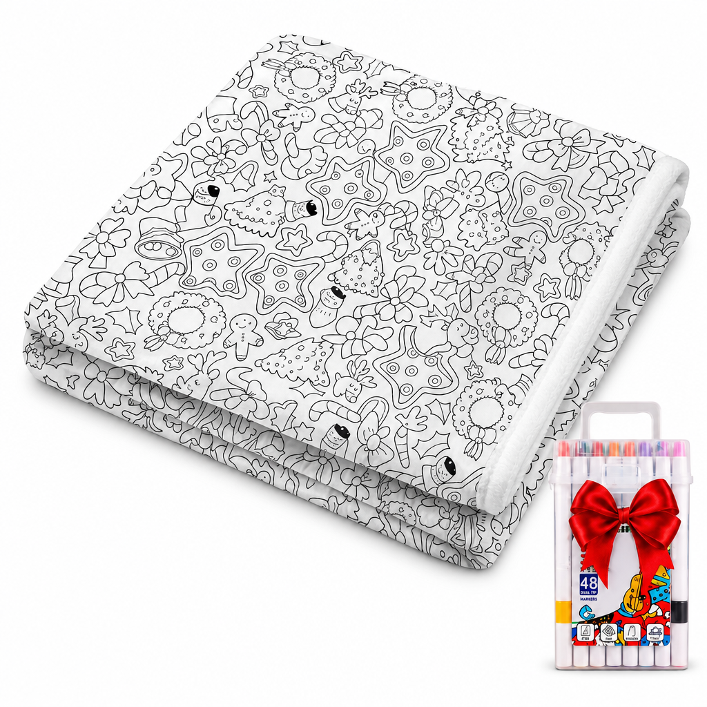 Coloriva Blanket Cozy Cookie